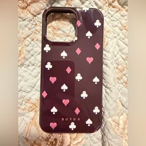 Burga iPhone 14 Pro Max Phone Case Alice in Wonderland Card Suits